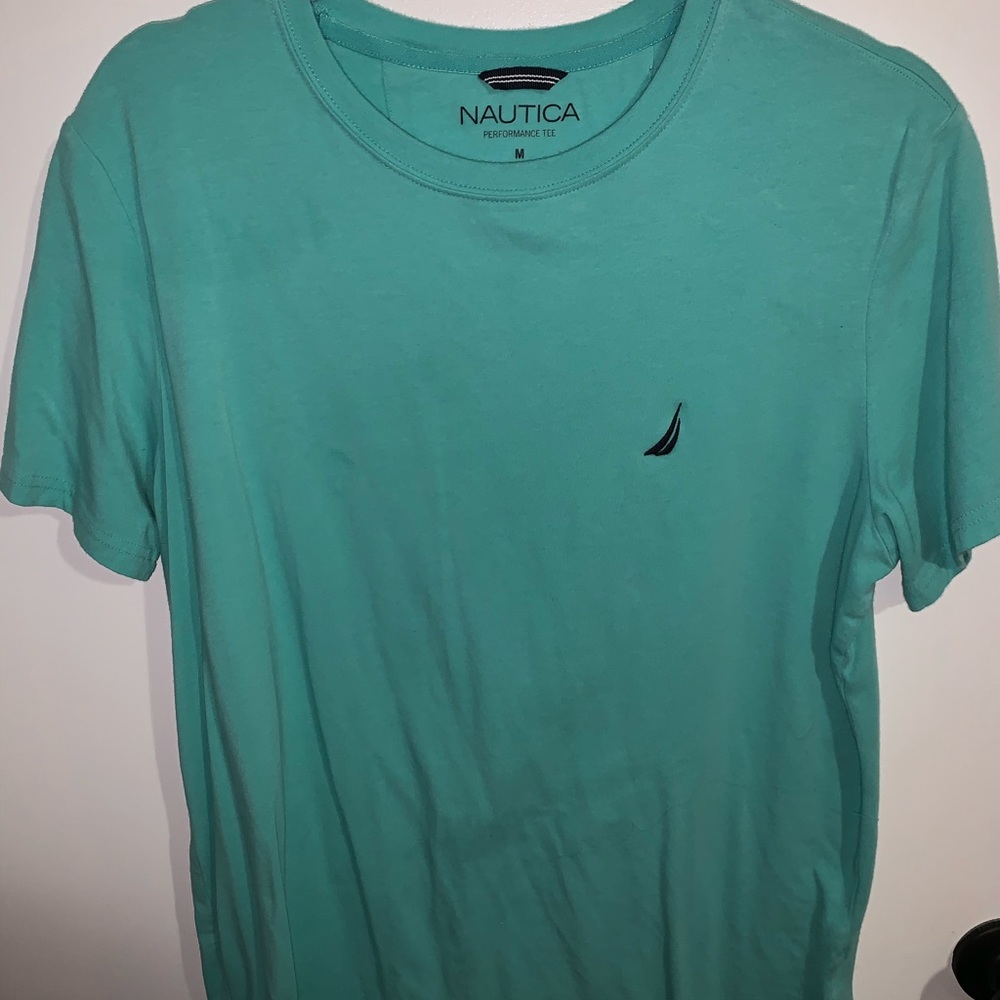 Teal Nautica Performance Tee